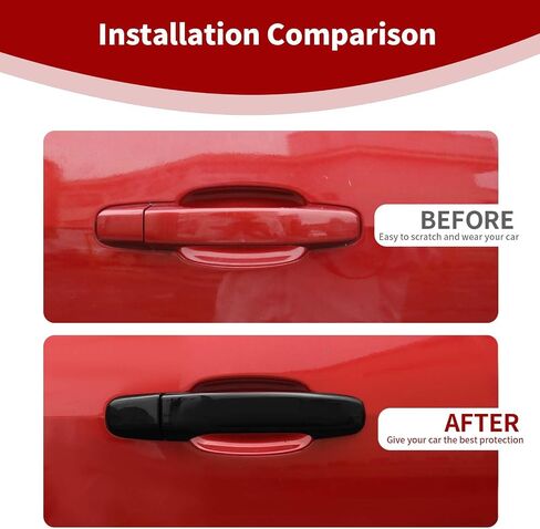 for Colorado Side Mirror Cover Door Handle Cover Trim Kit Compatible with Chevy Colorado/GMC Canyon 2014-2022 Carbon Fiber Exterior Accessories 6pcs in Saudi Arabia