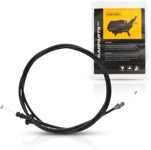 KarParts360 For Ford E-550 Econoline Super Duty 2002 Hood Release Cable | Black | Plastic/Metal | Replacement For 5C3Z16916AA in Saudi Arabia