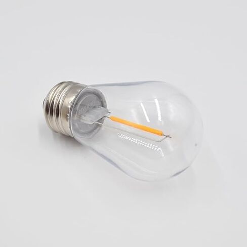 100 Foot Commercial Outdoor String Lights with 50 Suspended Sockets and S14 11 Watt Bulbs (+ 2 Free Spares) - E26 Vintage String Lights for Patio, Yard, Deck, Cafe, Bistro and More in Kuwait