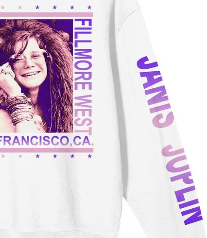 BioWorld Janis Joplin Photo Art Crew Neck Long Long in Saudi Arabia