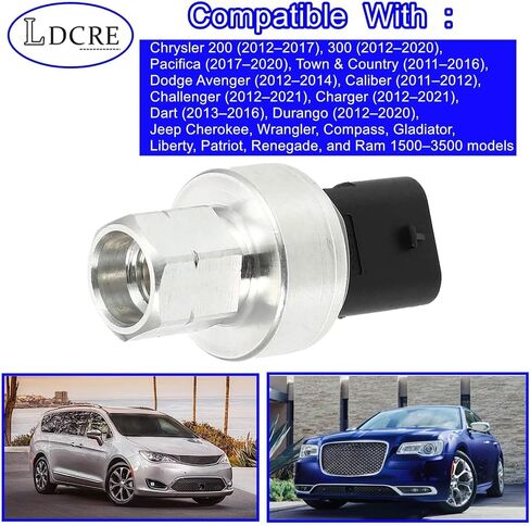 مستشعر مفتاح الضغط A/C A/C 53382193 68156982AA ، مفتاح المستشعر متوافق مع Caliber Challenger Charger Dart Durango ، استبدل 68083824AA ، 681278333AA ، 68141376A ، 6814137AB ، 68156982AA ، 683087AA in Kuwait