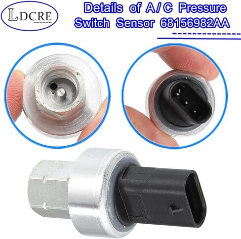 مستشعر مفتاح الضغط A/C A/C 53382193 68156982AA ، مفتاح المستشعر متوافق مع Caliber Challenger Charger Dart Durango ، استبدل 68083824AA ، 681278333AA ، 68141376A ، 6814137AB ، 68156982AA ، 683087AA in Kuwait