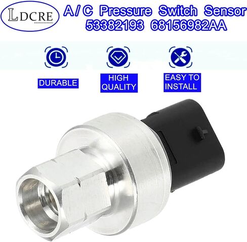 مستشعر مفتاح الضغط A/C A/C 53382193 68156982AA ، مفتاح المستشعر متوافق مع Caliber Challenger Charger Dart Durango ، استبدل 68083824AA ، 681278333AA ، 68141376A ، 6814137AB ، 68156982AA ، 683087AA in Kuwait