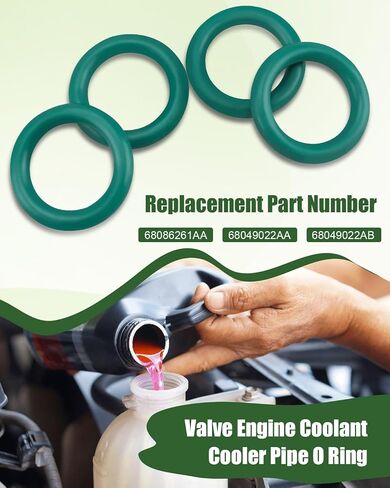 4pcs محرك مبرد أنبوب التبريد O-Ring Fit لـ Dodge RAM 2500 3500 4500 5500 2009 2010 2011 ، استبدل 68086261AA in Kuwait