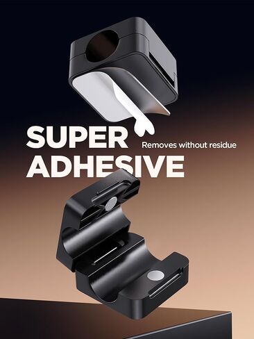 حامل منظم الحبل المغناطيسي، EIZLXQ 8 حزم لإدارة الكابلات تحت المكتب، مشابك كابل مغناطيسي لاصقة للمنزل والمكتب والهاتف والسيارة وسطح المكتب - أبيض in Kuwait