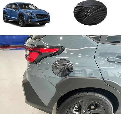 Fuel Tank Cover Compatible With Subaru New Crosstrek 2024 Oil Cap Gas Cover Trim Exterior Car Accessories ABS 1PC(Glossy Black Style) in Kuwait