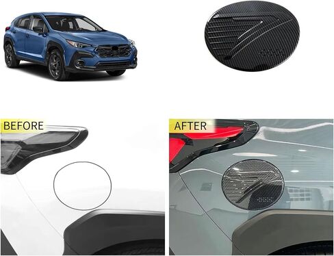 Fuel Tank Cover Compatible With Subaru New Crosstrek 2024 Oil Cap Gas Cover Trim Exterior Car Accessories ABS 1PC(Glossy Black Style) in Kuwait