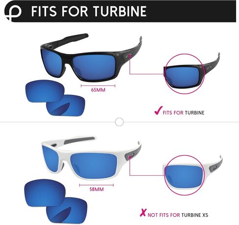 Replacement Lenses for Oakley Turbine OO9263 65mm Sunglass in Saudi Arabia