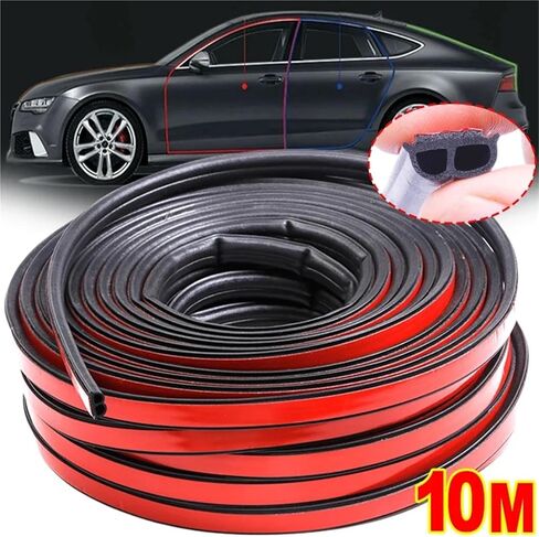 Car Door Soundproof Anti-Dust Seal Strip Car Door Seal Strip Universal Noise Insulation Epdm Truck Car Rubber Waterproof Seals(10 Meters) in Saudi Arabia