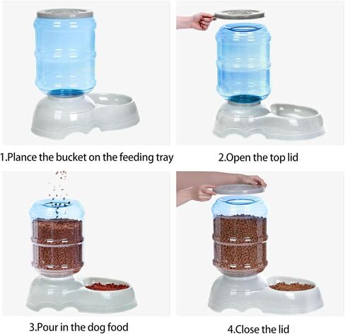 Pet Water Dispenser Large 3 Gallon 11 Liters-Thickened Durable, Dog Cat Water Bowl Dispenser Large,Automatic Pet Waterer Dispenser Station (3-Gallon Dog Waterer) in Saudi Arabia