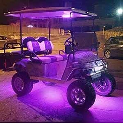 UWDESY 2 قطعة 12 مصباح LED للدراجات النارية - RGB متعدد الألوان لهجة توهج نيون تأثير الأرض مصباح لمجموعات إضاءة LED للدراجات النارية، ATV Car Golf Cart LED Underglow Strip Lights in Kuwait