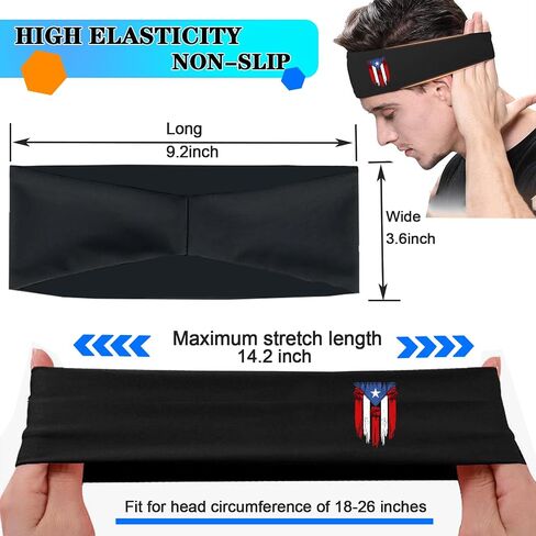 عصابات الرأس للرجال 3 حزمة رياضة العرق عصابات الرأس الرجال جمجمة الإصبع أشرطة العرق للرجال نساء فرق الرأس تبريد الجري in Kuwait