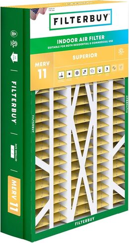 Filterbuy 20x30x5 Air Filter MERV 11 Allergen Defense (1-Pack), Pleated HVAC AC Furnace Air Filters Replacement for Honeywell Return Grille (Actual Size: 18.38 x 28.63 x 3.69 Inches) in Saudi Arabia