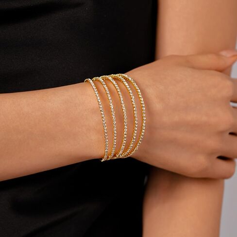choice of all Rhinestone Bracelet for Women Multilayered Cystal Braclet Silver Prom Party Bracelet Bride Sparkling Wrap Bracelet Wedding Jewelry for Bride in Saudi Arabia