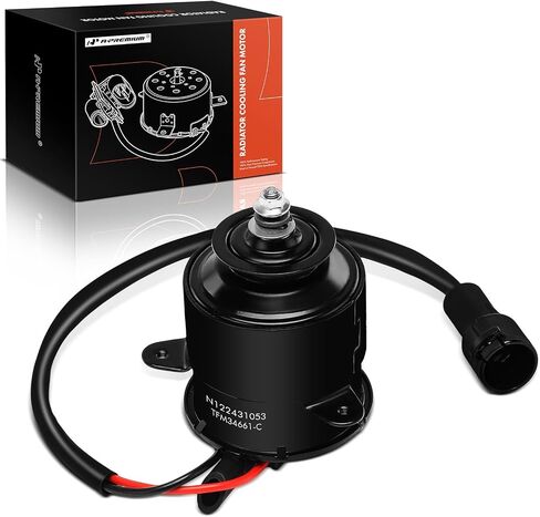 A-Premium Radiator Fan Motor Compatible with Toyota Camry, Corolla & Honda Civic, Accord, Odyssey & Mitsubishi & Acura & Chevrolet & Dodge & Mazda & Ford & Geo & Isuzu & Mazda & Mercury & Plymouth in Saudi Arabia