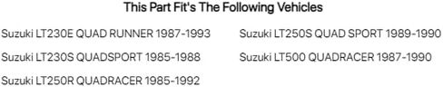 4/166 Douglas .190 Wheel 10x5 3.0 + 2.0 لـ Suzuki LT250R Quadracer 1985-1992 in Kuwait