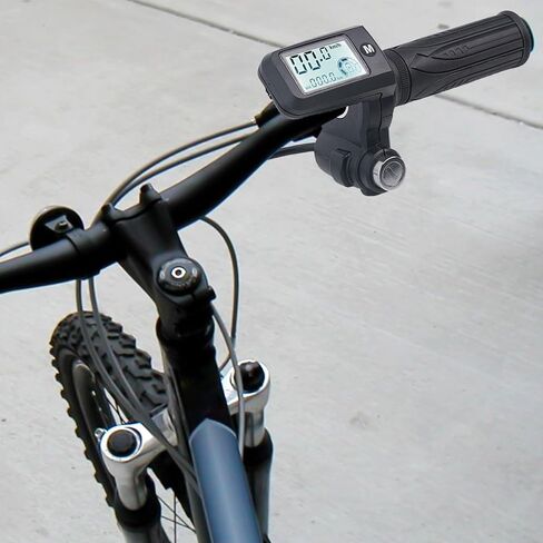 Electric Twist-Throttle Grips, E-Bike TwistThrottle 24-72V Electric Scooter Bicycle Grip Handlebar LED Display with Key Switch Indicator for E-Scooter Bicycle(8pin with 3 gear speed adjustment) in Saudi Arabia