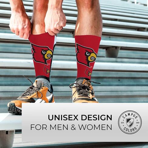 For Bare Feet NCAA Adult State and University Crew Socks - Polyester blend - Unisex - High-performance socks provide superior comfort (Virginia Cavaliers - Blue, Adult Medium) in Saudi Arabia