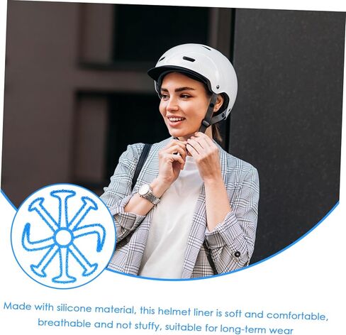 Milisten ركوب الخوذة الخوذة الداخلية بطانة وسادة سيليكون وسادة سيليكون لركوب الدراجات النارية تزلج التزلج معدات وقائية احترافية لتعزيز الراحة والمقاومة التأثير in Kuwait