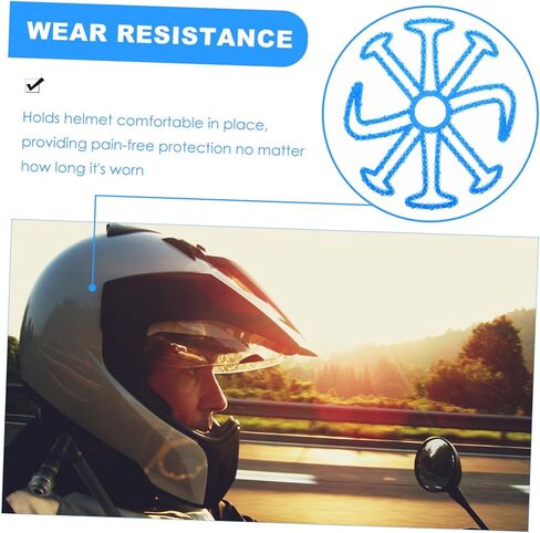 Milisten ركوب الخوذة الخوذة الداخلية بطانة وسادة سيليكون وسادة سيليكون لركوب الدراجات النارية تزلج التزلج معدات وقائية احترافية لتعزيز الراحة والمقاومة التأثير in Kuwait