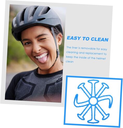 Milisten ركوب الخوذة الخوذة الداخلية بطانة وسادة سيليكون وسادة سيليكون لركوب الدراجات النارية تزلج التزلج معدات وقائية احترافية لتعزيز الراحة والمقاومة التأثير in Kuwait