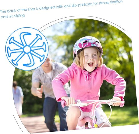 Milisten ركوب الخوذة الخوذة الداخلية بطانة وسادة سيليكون وسادة سيليكون لركوب الدراجات النارية تزلج التزلج معدات وقائية احترافية لتعزيز الراحة والمقاومة التأثير in Kuwait