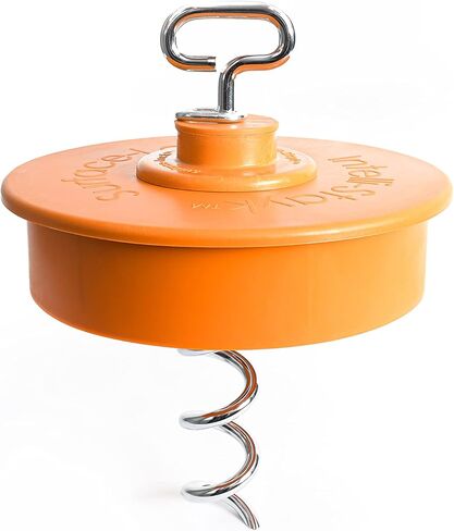 Heavy Duty Tie-Out Stake: Surface-Lock Technology for Pulling and Bending Prevention, 360-Degree Swivel Ring, Weather-Resistant Coating for Maximum Durability and Tangle-Free Design in Saudi Arabia
