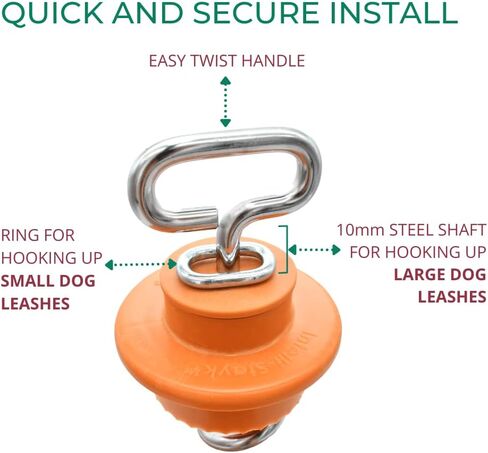 أوتاد ربط شديدة التحمل: تقنية قفل السطح لمنع السحب والانحناء، حلقة دوارة 360 درجة، طلاء مقاوم للطقس للحصول على أقصى قدر من المتانة وتصميم خالٍ من التشابك in Kuwait