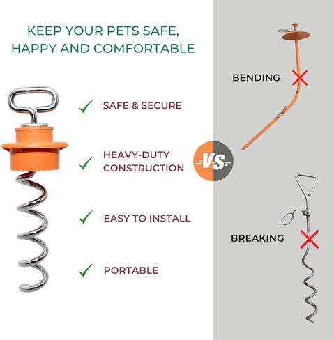 أوتاد ربط شديدة التحمل: تقنية قفل السطح لمنع السحب والانحناء، حلقة دوارة 360 درجة، طلاء مقاوم للطقس للحصول على أقصى قدر من المتانة وتصميم خالٍ من التشابك in Kuwait