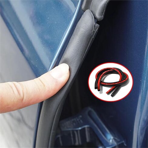 2pcs Car Door Edge Weatherstrip Rubber Sealing B Pillar Noise Windproof Protection Front Auto Sealant Accessories Decorat Strip in Saudi Arabia