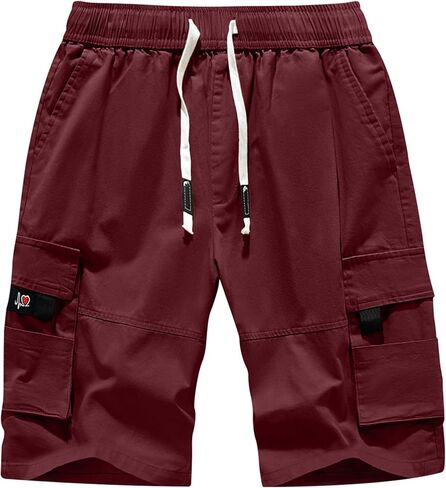 APTRO Men's Elastic Waistband Cotton Cargo Shorts Relaxed Fit Summer Casual Shorts A901 Gray Camo 2X in Saudi Arabia