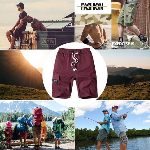 APTRO Men's Elastic Waistband Cotton Cargo Shorts Relaxed Fit Summer Casual Shorts A901 Gray Camo 2X in Saudi Arabia