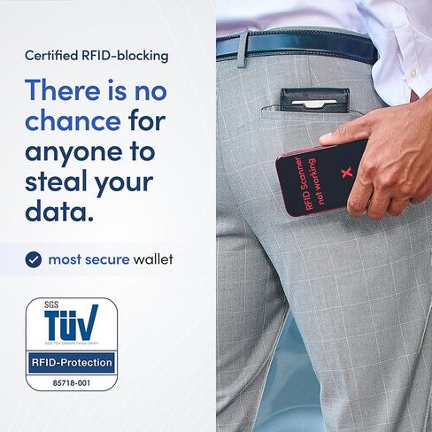 TRAVANDO AirTag* Wallet Mens Wallet with Money Clip Air Tag Wallet Card Holder RFID Blocking Bifold Gifts for Men in Kuwait