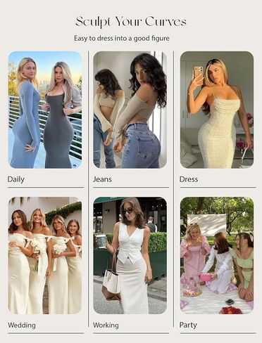 Oeak Womens Tummy Control Wordpower Superpower High Pherced Butt Lift Girdles Body Shaper Hit Slimal Symless in Kuwait