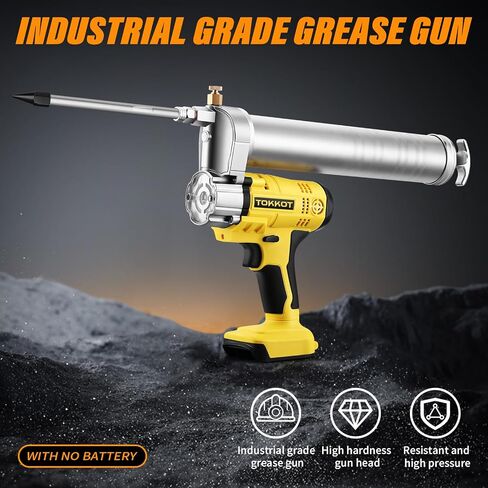 بندقية الشحوم الكهربائية لبطارية DE/WALT 20V MAX (بدون بطارية) مع مصباح LED مشرق ، و 12 "خرطوم مرن و 6 '' جامد ، وحالة حمل ، 10000 رطل/بوصة مرتفعة من الشحوم اللاسلكية in Kuwait