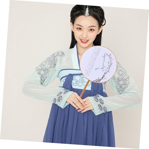 NUOBESTY 6pcs DIY Hand Fan Frame Kit Chinese Style Fan Craft Supplies Sturdy Iron Construction for Weddings Parties and Performances for Creative Projects in Saudi Arabia
