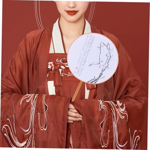 NUOBESTY 6pcs DIY Hand Fan Frame Kit Chinese Style Fan Craft Supplies Sturdy Iron Construction for Weddings Parties and Performances for Creative Projects in Saudi Arabia