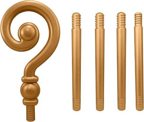 Nicky Bigs Novelties Adult Bishop Priest Pope Hat Costume Set Mitre Hat Gold Cross Crozier Staff Cane Necklace Accessories in Saudi Arabia