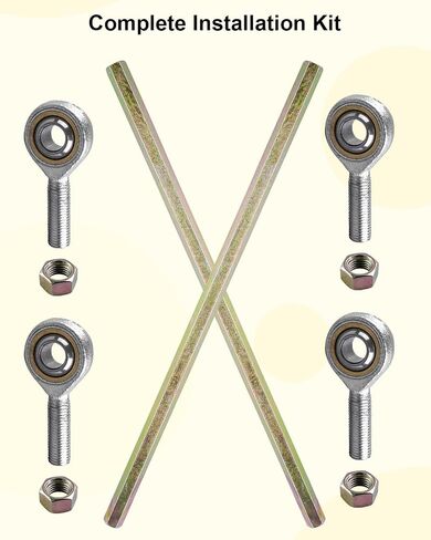 2 PCS قابلة للتعديل عمود التوجيه مفصل الكرة قضيب القضيب 310mm-340mm 10 مم 10 مم ، مناسبة للدراجة الصغيرة ATV go kart الدراجات البخارية Quad على الطريق التعليق التوجيه in Saudi Arabia