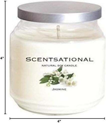 Scentsational Soaps & Candles "Pumpkin Spice" Natural Soy Candle w/Lid 19 Oz in Saudi Arabia