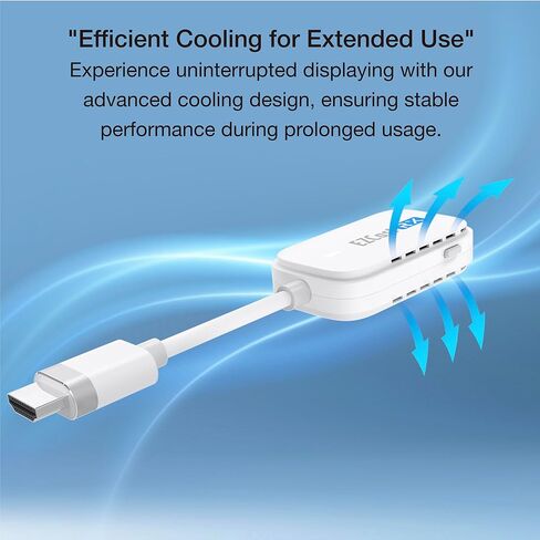 جهاز إرسال واستقبال EZCast 4K HDMI إلى HDMI، HDMI لاسلكي، مرآة شاشة وتمتد إلى التلفزيون وجهاز العرض للكمبيوتر المحمول/الكمبيوتر الشخصي in Kuwait