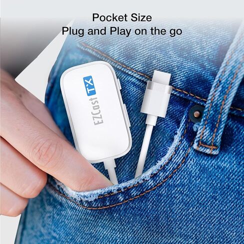 جهاز إرسال واستقبال EZCast 4K HDMI إلى HDMI، HDMI لاسلكي، مرآة شاشة وتمتد إلى التلفزيون وجهاز العرض للكمبيوتر المحمول/الكمبيوتر الشخصي in Kuwait