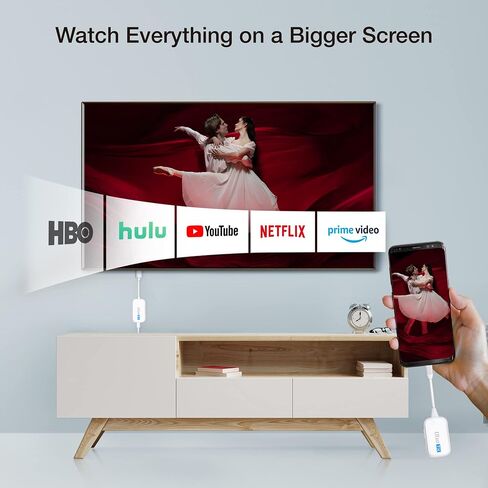EZCast 4K HDMI to HDMI Transmitter and Receiver, Wireless HDMI, Screen Mirror and Extend to TV and Projector for Laptop/PC in Saudi Arabia