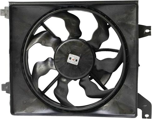 TRQ Right A/C Contenser Cooling Fan Assembly Side Cassenger Side متوافق مع 2006-2011 Hyundai Accent HY3120100 in Saudi Arabia