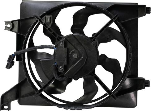 TRQ Right A/C Contenser Cooling Fan Assembly Side Cassenger Side متوافق مع 2006-2011 Hyundai Accent HY3120100 in Saudi Arabia