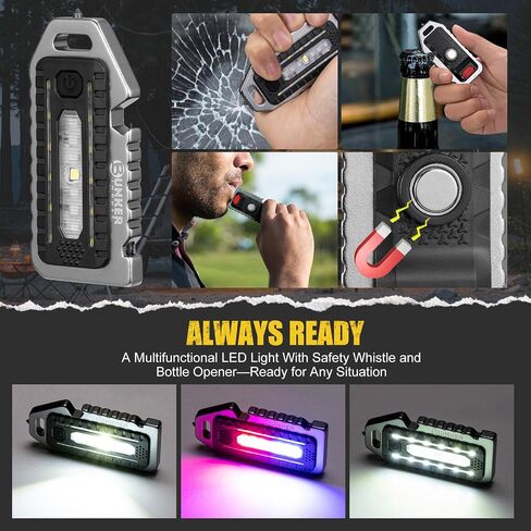 BUNKER INDUST Gen 7th Traction Boards with Mounting Kit (Red) + 4 PCS Tire Air Down Valve(10-30 PSI) / 1 PCS Multifunctional LED Light Features Safety Whistle and Bottle Opener/Carrying Case in Saudi Arabia