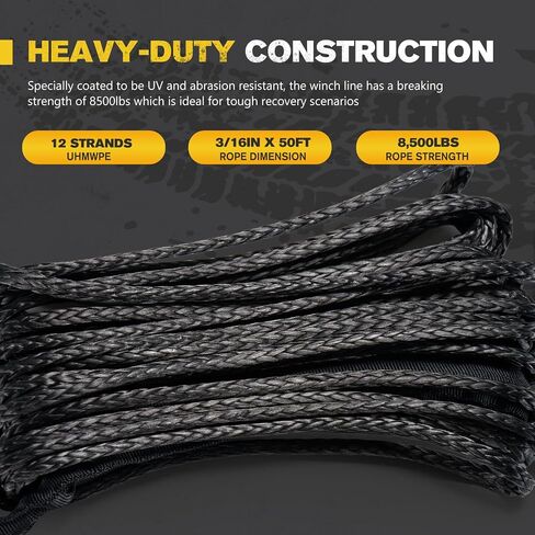 Bunker Indust Gen 7th لوحات الجر مع طقم التثبيت + 3/16 "x 50 '8200 رطل مجموعة حبل ونش الاصطناعية in Saudi Arabia