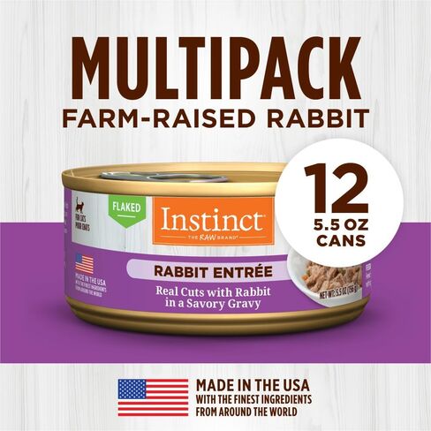 Instinct Flaked Lamb Entrée Wet Cat Food - 5.5 Ounces, 12 Pack in Saudi Arabia