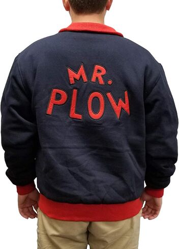 Mr. Plow Jacket - Homer Costume Everyday Wear Coat - تلفزيون هدية - إزالة الثلج - قاذفة شتوية بحرية زرقاء in Kuwait