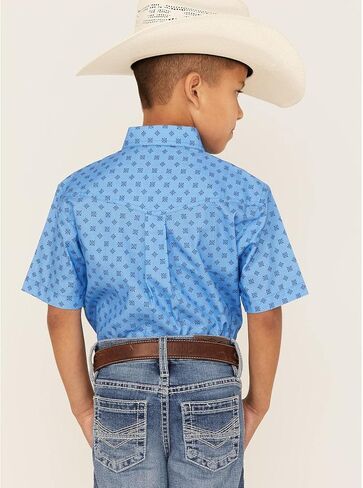 Roper Western Shirt Boys S/S Foulard Cotton Blue 03-031-0325-2011 BU in Saudi Arabia
